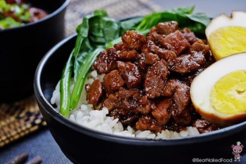 braised pork rice taiwan