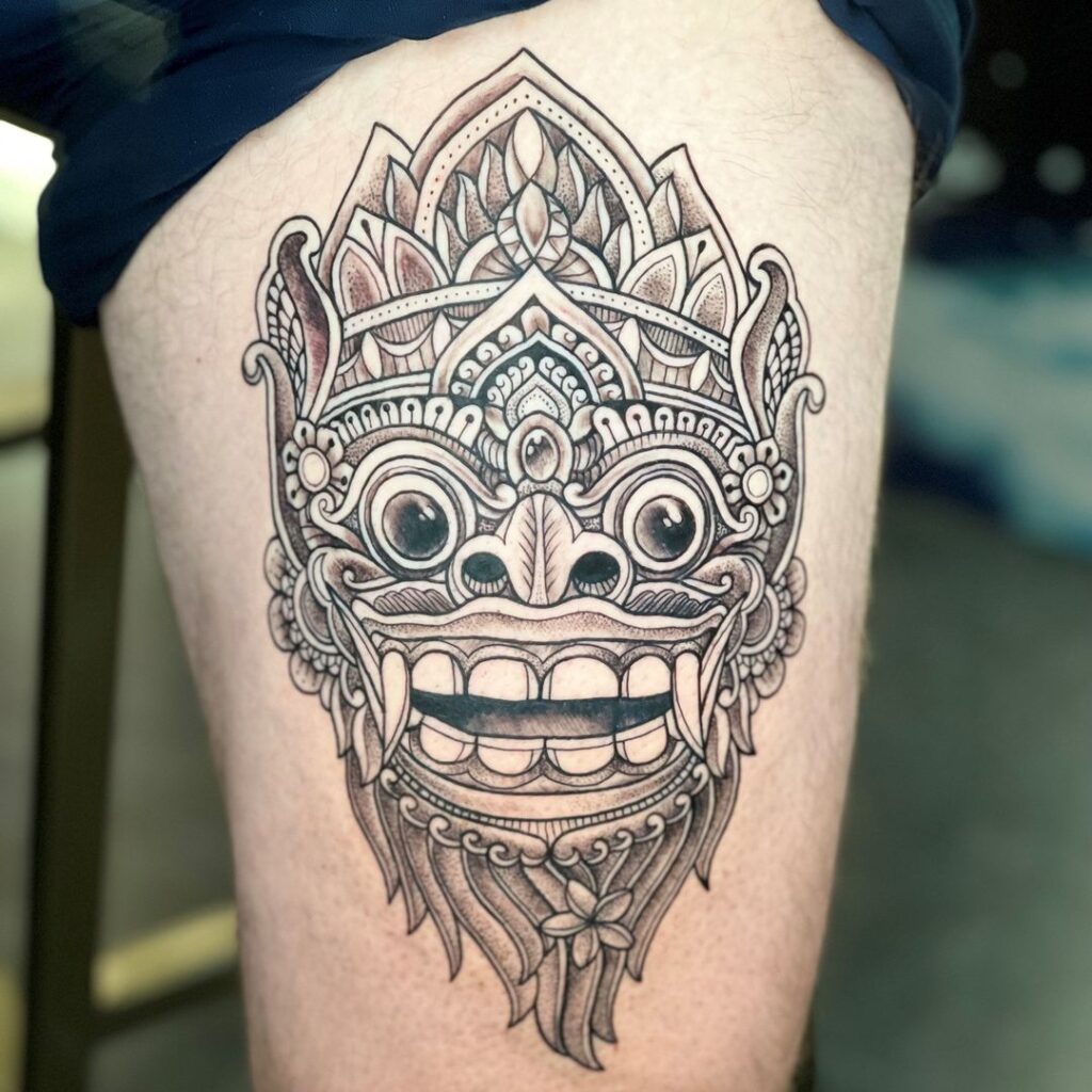 barong tattoo from Bali