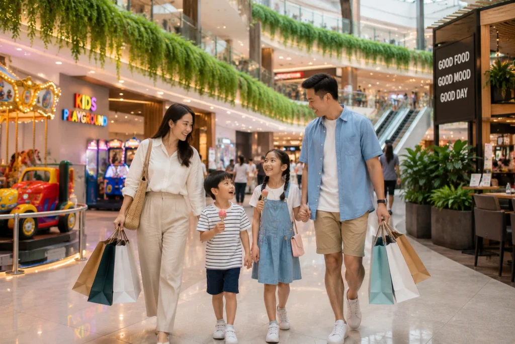 family shopping activities bali